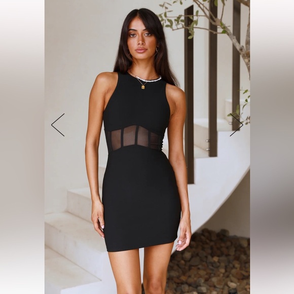 Hello Molly Dresses & Skirts - Hello Molly Black Fire Zone Mini Dress